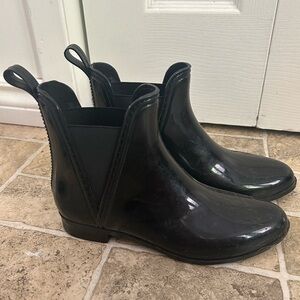 Black Rubber Booties